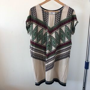 Multiprint short dress